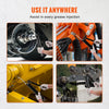 VEVOR Grease Gun, 10000 PSI Max. Working Pressure, 20 OZ / 600 CC Capacity Heavy Duty Lever Action Grease Gun Kit, Includes 18.5 Inch Flexible Hose, 2 Black Flat Couplers, and 1 Straight Metal Pipes
