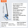 VEVOR 12" Manual Hand Plate Shear for Metal Sheet Processing, HS-12 Benchtop Cutter with Q235 Material, for Crafts Thick Steel Crafting, Heavy Duty Roll Press Machine for Builders, DIY Enthusiasts