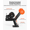 VEVOR Boat Trailer Winch Stand with Roller, 3500 lbs, 20ft Orange Polyester Strap, Boat Winch Mount, for 2-3 Inches W x 3-4 Inches H Trailer Tongue, Fit for Jet Ski, Sailboat, Speedboat
