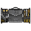 VEVOR 207-Piece Mechanics Tool Set, 1/4" 3/8" 1/2" Drive Sockets, SAE and Metric Mechanic Tool Kit with Bits, Wrenches, Ratchet Handle, Accessories, and Plastic Storage Case, for Automotive Repair