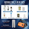 VEVOR Tumbler Heat Press, 30oz Mug Heat Press Machine, Sublimation Transfer 11-15oz 16-25oz 30oz Straight Skinny Tumblers, with Heat-Resist Gloves and Tape, for DIY Ceramic Mugs Cups Glasses