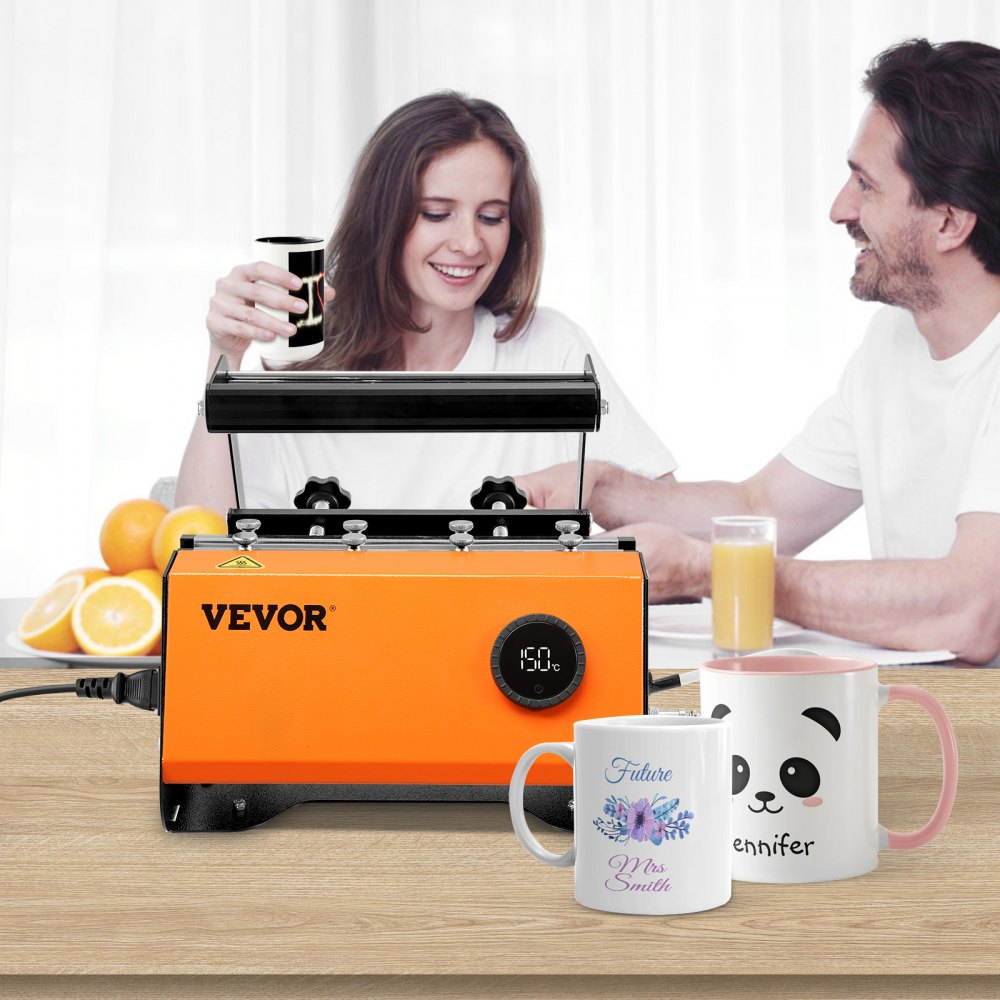 VEVOR Tumbler Heat Press, 30oz Mug Heat Press Machine, Sublimation Transfer 11-15oz 16-25oz 30oz Straight Skinny Tumblers, with Heat-Resist Gloves and Tape, for DIY Ceramic Mugs Cups Glasses