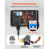 VEVOR Manual EV Charging Switch, NEMA 10-30, Splitter Switch for Dryer & EV, 24A Max 240V Manual Power Distribution with Circuit Breaker, Real-Time Display, Hand-Operated Selector, Plug and Play, ETL