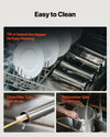 Easy to clean detachable parts and dishwasher-safe components