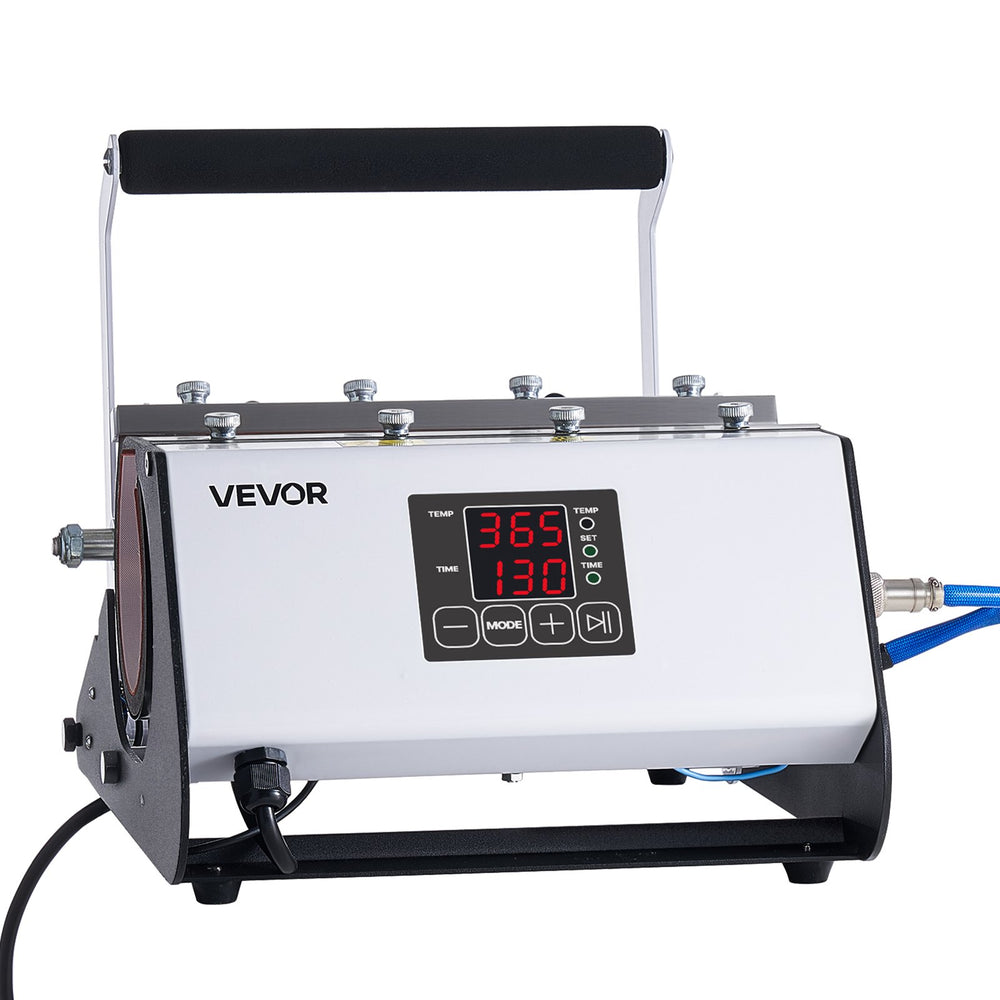 VEVOR Tumbler Heat Press Machine, 30 oz and 40 oz Mug Press, Fast and Even Heating, with Tape, Gloves, Easy Temp and Time Setting, Heat Transfer for Sublimation Tumblers, Cups, Mugs, Black and White