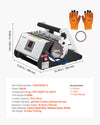 VEVOR Tumbler Heat Press Machine, 11-30 oz Mug Press, Fast and Even Heating, with Tape and Gloves, Easy Temp and Time Setting, Heat Transfer for Sublimation Tumblers, Cups, Mugs, Black and White