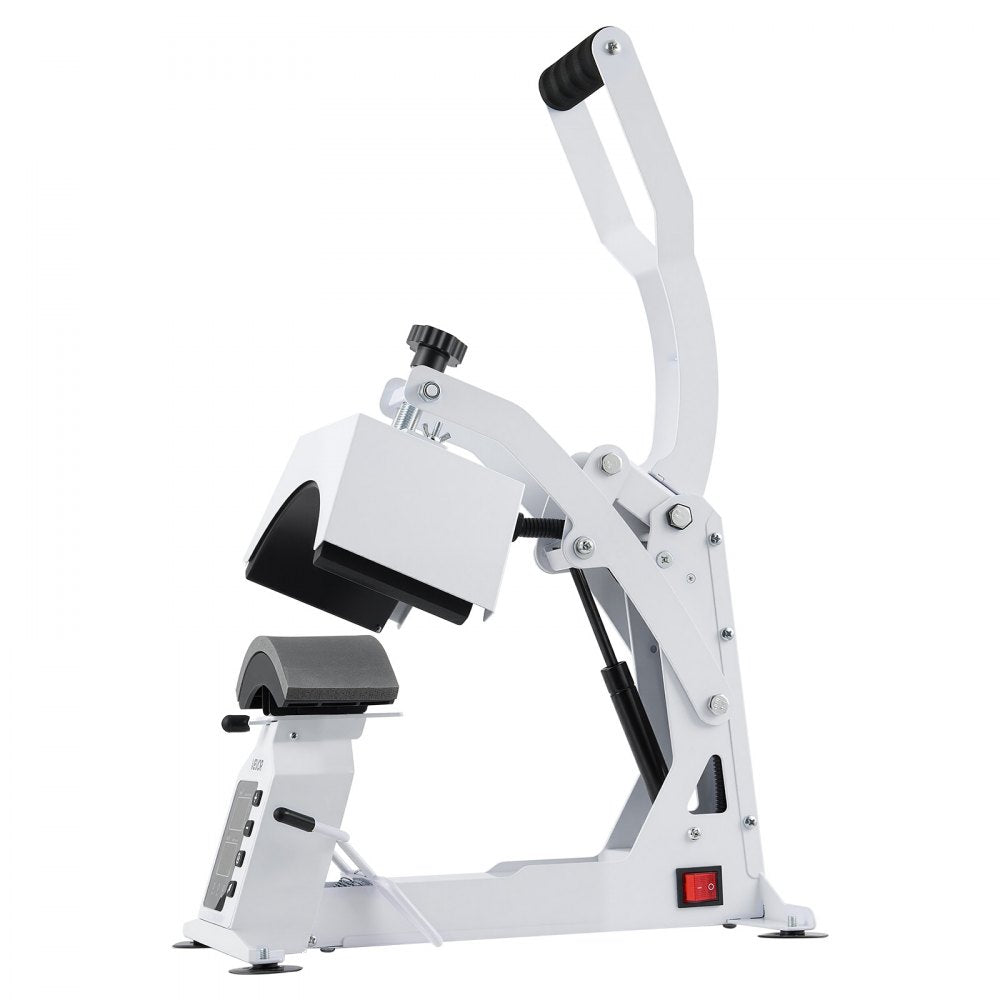 VEVOR Hat Heat Press Machine, with 2 Interchangeable Platens and Caps Stretcher, Precise Temperature & Time Control, Heat Press for Hats and Caps, for HTV Iron On and Sublimation Projects, White