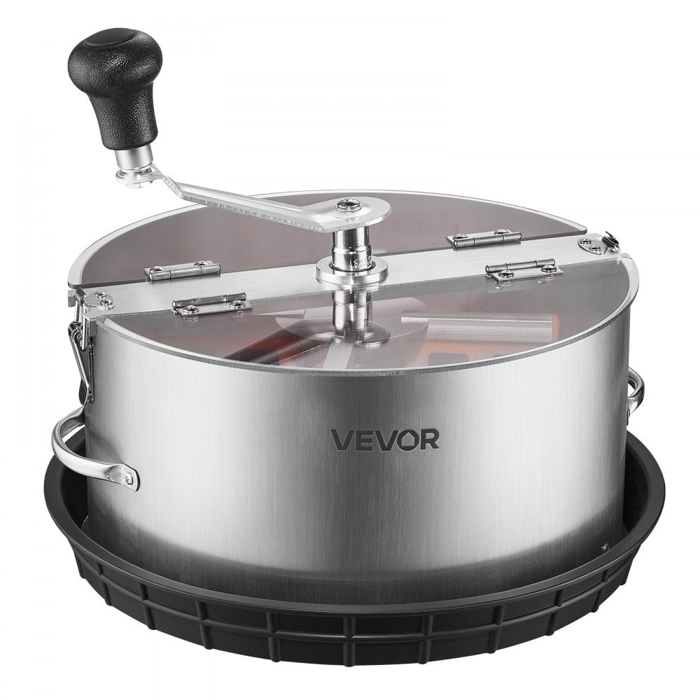 VEVOR Manual Bud Leaf Trimmer, 12 in Reaper Bowl Bud Trimmer with Stainless Steel Blades, Visual Cutting , Wet & Dry Hydroponic Cutting Machine with Tray, Twisted Spin Cut for Plant Buds Flowers