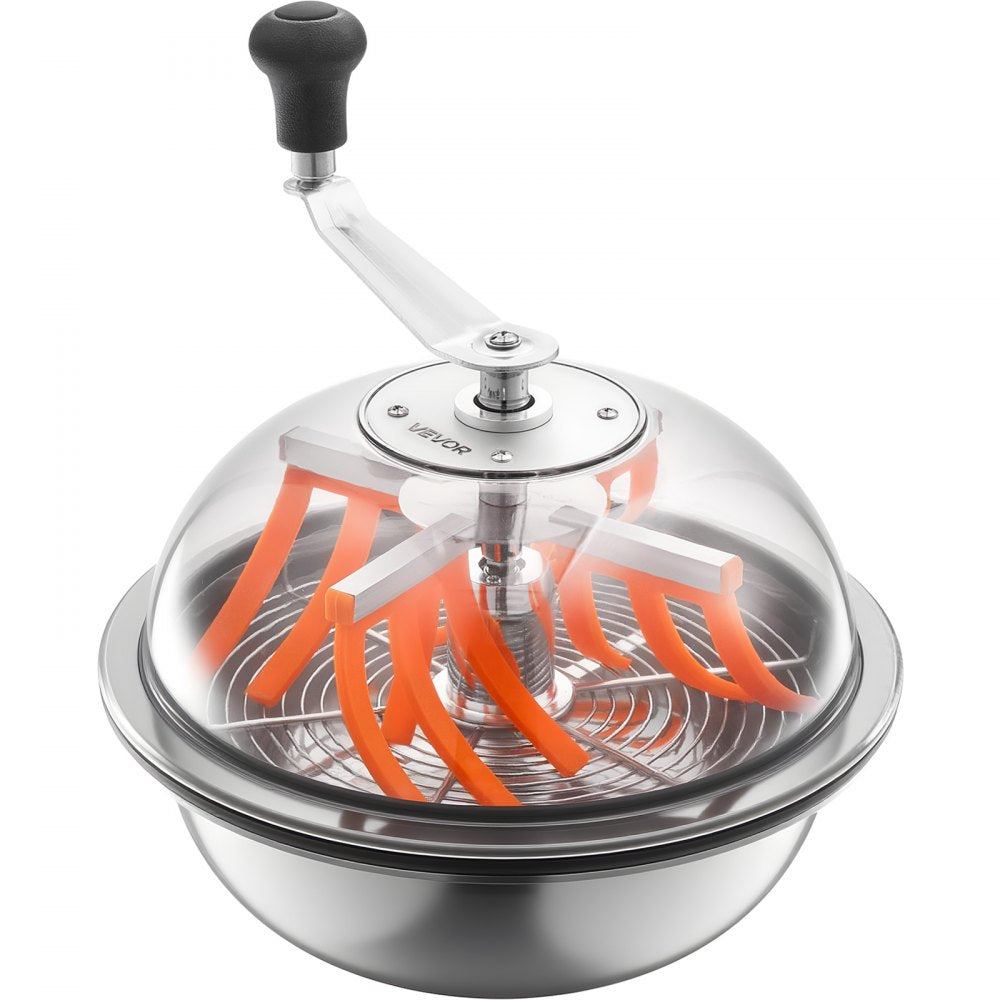 VEVOR Bud Leaf Bowl Trimmer, 13 in Manual Bud Trimmer, with Sharp Stainless Steel Blades, Visual Cutting, Wet & Dry Hydroponic Cutting Machine, Twisted Spin Cut for Plants Leaves Buds Flowers
