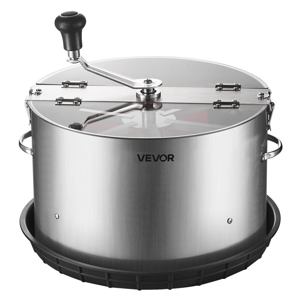 VEVOR Manual Bud Leaf Trimmer, 16 in Reaper Bowl Bud Trimmer with Stainless Steel Blades, Visual Cutting, Wet & Dry Hydroponic Cutting Machine with Tray, Twisted Spin Cut for Plant Buds Flowers