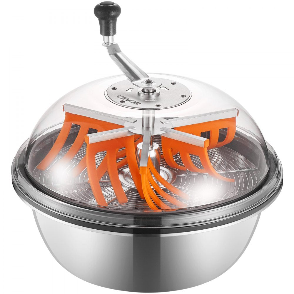 VEVOR Bud Leaf Bowl Trimmer, 19 in Manual Bud Trimmer, with Sharp Stainless Steel Blades, Visual Cutting, Wet & Dry Hydroponic Cutting Machine, Twisted Spin Cut for Plants Leaves Buds Flowers