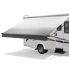 VEVOR Manual RV Awning Complete Kit, 18.12FT Retractable RV Awning with Aluminum Alloy Frame & Waterproof PVC Fabric, Outdoor Camping Trailer Awnings Fit Most RVs (18FT Type, Gradient Black)