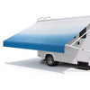 VEVOR Manual RV Awning Complete Kit, 15.12FT Retractable RV Awning with Aluminum Alloy Frame & Waterproof PVC Fabric, Outdoor Camping Trailer Awnings Fit Most RVs (15FT Type, Gradient Blue)