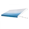 VEVOR Manual RV Awning Complete Kit, 18.12FT Retractable RV Awning with Aluminum Alloy Frame & Waterproof PVC Fabric, Outdoor Camping Trailer Awnings Fit Most RVs (18FT Type, Gradient Blue)
