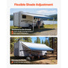 VEVOR Manual RV Awning Complete Kit, 20.12FT Retractable RV Awning with Aluminum Alloy Frame & Waterproof PVC Fabric, Outdoor Camping Trailer Awnings Fit Most RVs (20FT Type, Gradient Blue)