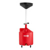 VEVOR 18 Gallon Waste Oil Drain Tank, Industrial Fluid Drain Tank with Adjustable Funnel Height, Portable Oil Drainer with Wheels, Fluid Fuel Transfer Drainage for Auto Repair Shops, Garages, Red
