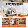 VEVOR Manual Bread Slicer, 0-6" Adjustable Thickness Cheeser Butter Cutting, Micro-Serrated Stainless Steel Blade, Aluminum Alloy Commercial Cheese Slicer for Kitchen, Restaurant, Bakery, Party