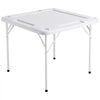 VEVOR Mahjong Table, 4 Player Folding Domino Table with Wear-Resistant Green Tabletop, Portable Square Card Table with 4 Cup Holders & 4 Chip Trays for Mahjong Poker Puzzles, 35.4 x 35.4-inch