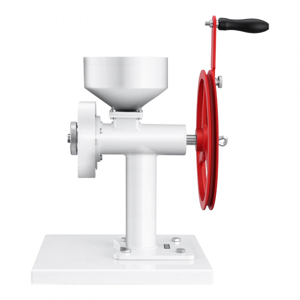 VEVOR Manual Grain Mill with Flywheel, Hand-Crank Corn Grinder, Heavy-Duty Carbon Steel Wheat Grinding Mill with Adjustable Fineness & 0.53 Gallon Hopper for Grains Spices Coffee Beans Nuts