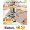 VEVOR Manual Grain Mill with High Hopper, Hand-Crank Corn Grinder, Heavy Duty Cast Iron Wheat Grinding Mill with Stable Table Clamp for Grains Spices Coffee Beans Nuts