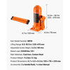 VEVOR Hydraulic Bottle Jack, 10 Ton (22046 lbs) Capacity, 9.3-18.5 Inch Lifting Range, Heavy Duty Welded Bottle Jack for Car, SUV, Pickup, Auto Repair, House Lift and Agricultural Equipment, Orange