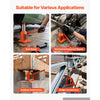 VEVOR Hydraulic Bottle Jack 12 Ton (26455.5 lbs) 5.98"-10.71" Lifting Range, for Heavy-Duty Pickup, Medium-Duty Truck, RV, Auto Repair and House Lift, Welded Jack with 3-Section Long Handle, Orange