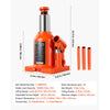 VEVOR Hydraulic Bottle Jack 12 Ton (26455.5 lbs) 5.98"-10.71" Lifting Range, for Heavy-Duty Pickup, Medium-Duty Truck, RV, Auto Repair and House Lift, Welded Jack with 3-Section Long Handle, Orange