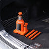 VEVOR Hydraulic Bottle Jack 12 Ton (26455.5 lbs) 5.98"-10.71" Lifting Range, for Heavy-Duty Pickup, Medium-Duty Truck, RV, Auto Repair and House Lift, Welded Jack with 3-Section Long Handle, Orange