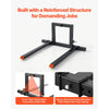 VEVOR 3 Point Hitch Pallet Forks 4000 lbs 50 in Tractor Fork Attachment, Great for Category 1 Tractors, 29-46 in Adjustable Width, Heavy-Duty Reinforced Steel Body, Quick-Attach System, Orange Tips
