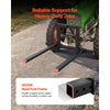VEVOR 3 Point Hitch Pallet Forks 4000 lbs 50 in Tractor Fork Attachment, Great for Category 1 Tractors, 29-46 in Adjustable Width, Heavy-Duty Reinforced Steel Body, Quick-Attach System, Orange Tips