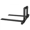 VEVOR 3 Point Hitch Pallet Forks 4000 lbs 50 in Tractor Fork Attachment, Great for Category 1 Tractors, 29-46 in Adjustable Width, Heavy-Duty Reinforced Steel Body, Quick-Attach System, Orange Tips