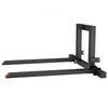 VEVOR 3 Point Hitch Pallet Forks 4000 lbs 50 in Tractor Fork Attachment, Great for Category 1 Tractors, 29-46 in Adjustable Width, Heavy-Duty Reinforced Steel Body, Quick-Attach System, Orange Tips