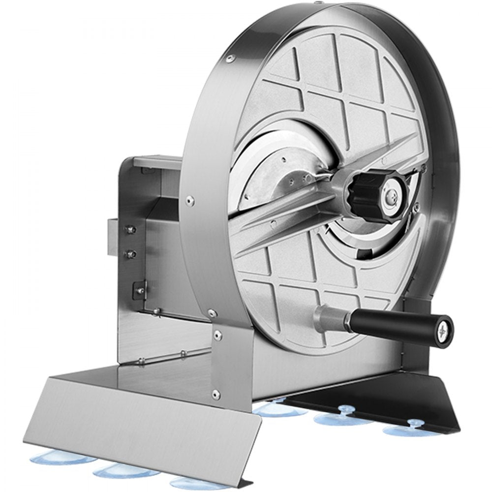 VEVOR Manual Vegetable Fruit Slicer, 0-0.5"/0-12mm Thickness Adjustable Commercial Slicer Machine, Stainless Steel Food Cutter Slicing Machine with 2 Spare Blades, for Potato, Cucumber, Lemon, Tomato