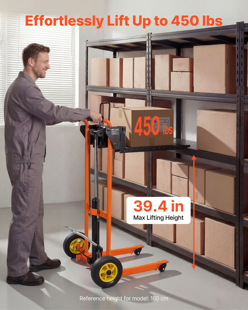 VEVOR Hydraulic Material Lift Winch Stacker - image 1