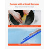 VEVOR Concrete Screed, 48 Inch Screed with Level Vial, Easy Cleanup & End Cap Design, Aluminum Lightweight & Reversable Handle for Leveling Floors, Small-Scale Construction and Home Renovation