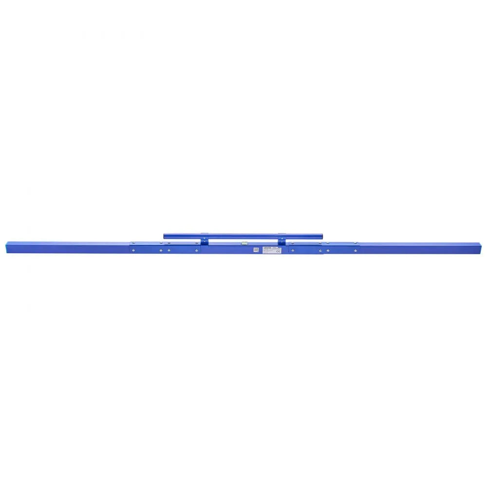 VEVOR Concrete Screed 96 in Length Manual Screed Board Aluminum Alloy Blue, Built-in Bubble Level, Powder-coated Finish, Lightweight Paver Leveling Tool for Patio, Sidewalk, Garage Floor Finishing