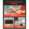 VEVOR Grease Gun, 10000 PSI High Pressure, Heavy Duty Pistol Grip Grease Gun Kit with 14 oz Capacity, Includes 18-Inch Flex Hose, 1 Extension Rigid Pipe and 1 Sharp Type Nozzle for Automotive, Marine