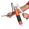 VEVOR Grease Gun, 10000 PSI High Pressure, Heavy Duty Pistol Grip Grease Gun Kit with 14 oz Capacity, Includes 18-Inch Flex Hose, 1 Extension Rigid Pipe and 1 Sharp Type Nozzle for Automotive, Marine