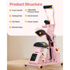 VEVOR Hat Heat Press Machine, with 2pcs Interchangeable Platens, Precise Temperature and Time Control, Hat Press for HTV Iron On and Sublimation Projects, for Caps, Headbands, Cuffs, Face Masks, Pink