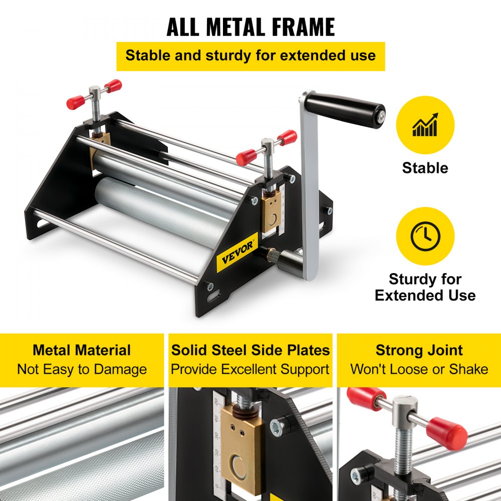 VEVOR Basic Etching Press, Printing Size 11"L x 10"W x 6.8"H, All Metal Construction Etching Press, Professional Printmaking Press for Monotype Printmaking and Etching