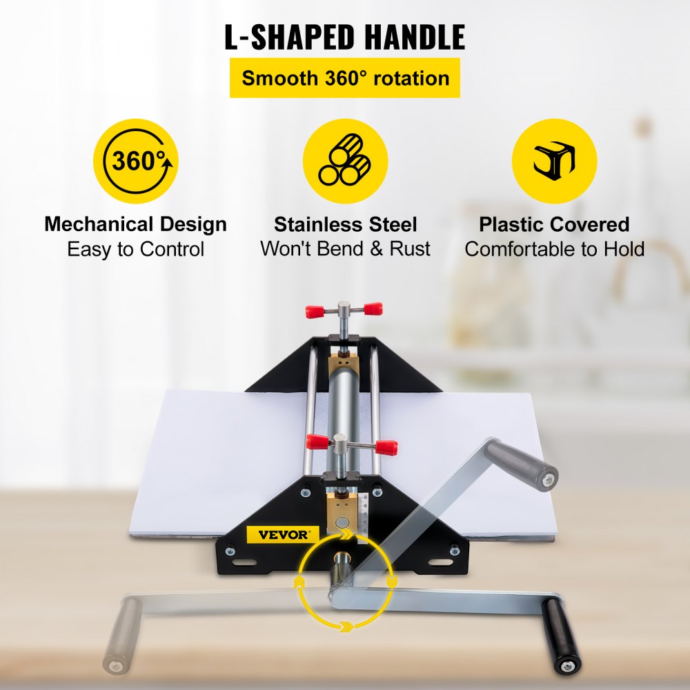 VEVOR Basic Etching Press, Printing Size 11"L x 10"W x 6.8"H, All Metal Construction Etching Press, Professional Printmaking Press for Monotype Printmaking and Etching
