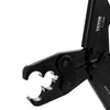 VEVOR PEX Crimping Tool, Dual Head Combo PEX Crimper Tool for 1/2" and 3/4" PEX Copper Crimp Rings, Compact Plumbing Crimp Tool with Go/No-Go Gauge, Well-Polished Jaw, Meets ASTM F1807 Standards