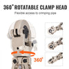 VEVOR Copper Press Tool Tube Fittings Crimping Kit, 360° Rotatable Press Crimper Tool with 1/2", 3/4", 1" Quick Change Jaws, Locking Pin & Extendable Handle, Meet ASTM B88 and B75 Standard