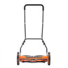 VEVOR Push Reel Lawn Mower 18 inch, 5 Blades Manual Push Mower No Motor, 1.37-2.44 in Adjustable Cutting Height, Walk-Behind Lawn Mowers with Grass Catcher Bag for Green Lawns, Driveways, Courtyards