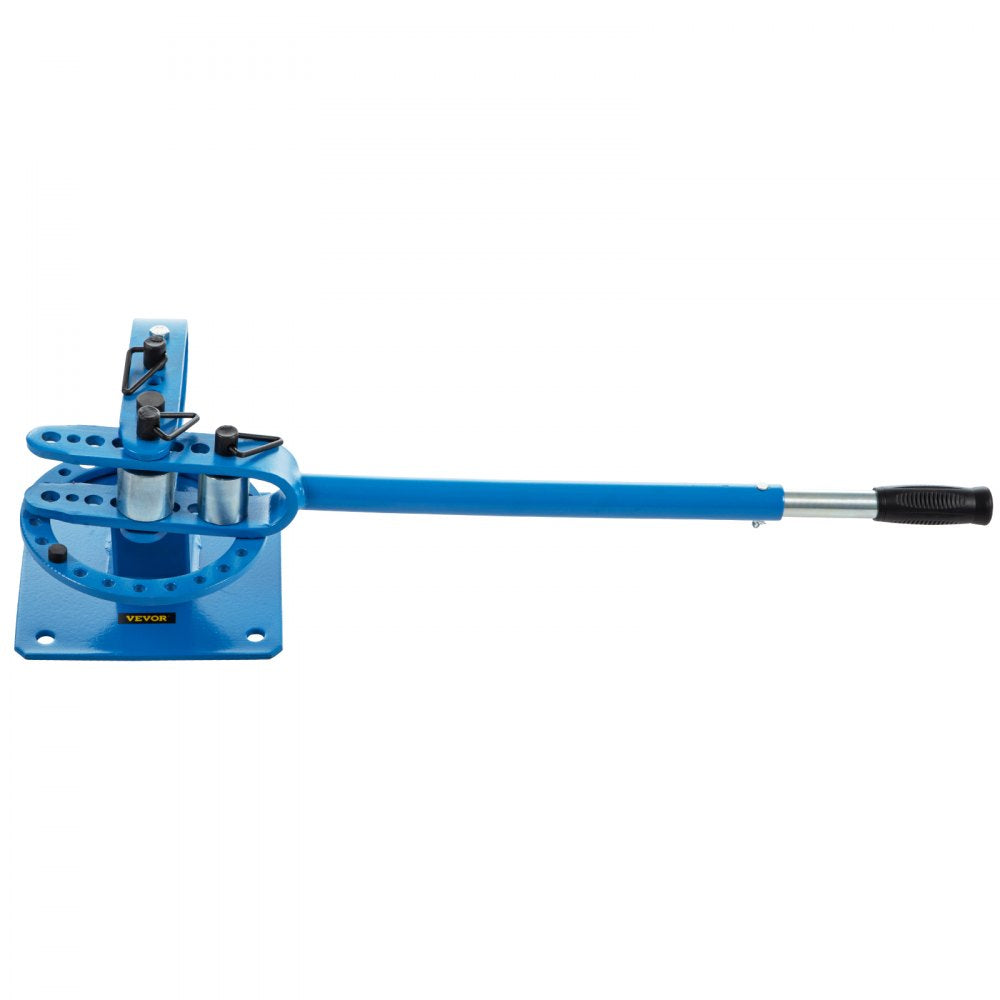 VEVOR YP-9 Manual Bender, Soild Round Square Bar Metal Bender with 7 Bending Dies, Metal Rod Bar Bender Bending Tool for Construction Site Auto Repair
