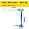 VEVOR YP-38 Metal Bender 1"-3" Flat Bar Square Rod Bending 7 Dies w/ Floor Stand