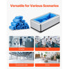 VEVOR Shoe Cover Dispenser, Automatic Shoe Covers Dispenser with 100 Pcs of Non-Slip Disposable Shoes Covers, Fits Size Up to US 11, for Home, Office, Lab, Factory, Hospital, Indoor Use, Silver