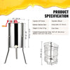 VEVOR Manual Honey Extractor, 2/4 Frames Honey Spinner Extractor, Stainless Steel Beekeeping Extraction, Honeycomb Drum Spinner with Lid, Apiary Centrifuge Equipment with Height Adjustable Stand