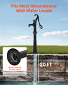 VEVOR Well Hand Pitcher Pump, 20 ft Max Lift, Antique Cast Iron Manual Hand Water Pump with Heightening Base, NPT 1-1/4 in Connection, Easy Installation, for Outdoor Garden, Pond, Yard, Farm, Black