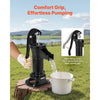 VEVOR Well Hand Pitcher Pump, 25 ft Maximum Lift, Antique Cast Iron Manual Hand Water Pump, NPT 1-1/4 in Connection, Easy Installation, Old Fashioned for Outdoor Garden, Pond, Backyard, Farm, Black